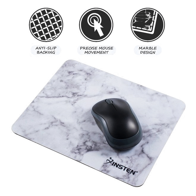 2 Pack Office Round Gaming Mouse Pad with Design Waterproof Non-Slip Rubber Base Mousepad
